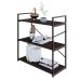 Estante com 3 Prateleiras Brooklyn Terracota e Preta 80 cm