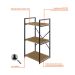 Estante com 3 Prateleiras Brooklyn Vermont e Preta 45 cm
