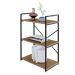 Estante com 3 Prateleiras Brooklyn Vermont e Preta 60 cm