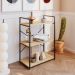 Estante com 3 Prateleiras Brooklyn Vermont e Preta 60 cm