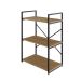 Estante com 3 Prateleiras Brooklyn Vermont e Preta 60 cm