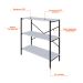 Estante com 3 Prateleiras Tub Branca e Preta 80 cm