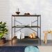 Estante com 3 Prateleiras Tub Carvalho Dark e Preta 80 cm
