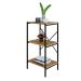 Estante com 3 Prateleiras Tub Mel e Preta 45 cm
