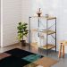 Estante com 3 Prateleiras Tub Mel e Preta 60 cm