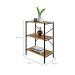 Estante com 3 Prateleiras Tub Mel e Preta 60 cm