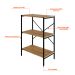 Estante com 3 Prateleiras Tub Mel e Preta 60 cm
