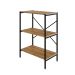 Estante com 3 Prateleiras Tub Mel e Preta 60 cm