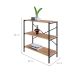 Estante com 3 Prateleiras Tub Mel e Preta 80 cm