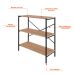 Estante com 3 Prateleiras Tub Mel e Preta 80 cm
