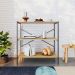 Estante com 3 Prateleiras Tub Mel e Preta 80 cm