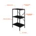 Estante com 3 Prateleiras Tub Preta 45 cm