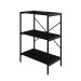 Estante com 3 Prateleiras Tub Preta 60 cm