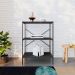 Estante com 3 Prateleiras Tub Preta 60 cm