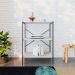 Estante com 3 Prateleiras Tub Snow e Preta 60 cm