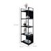 Estante com 3 Prateleiras e 2 Nichos Brooklyn Preta 45 cm