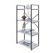 Estante com 4 Prateleiras Brooklyn Branca e Preta 60 cm
