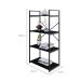 Estante com 4 Prateleiras Brooklyn Preta 60 cm