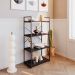 Estante com 4 Prateleiras Brooklyn Preta 60 cm