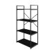 Estante com 4 Prateleiras Brooklyn Preta 60 cm
