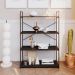 Estante com 4 Prateleiras Brooklyn Preta 80 cm