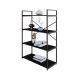Estante com 4 Prateleiras Brooklyn Preta 80 cm