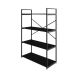 Estante com 4 Prateleiras Brooklyn Preta 80 cm