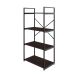 Estante com 4 Prateleiras Brooklyn Terracota e Preta 60 cm