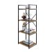 Estante com 4 Prateleiras Brooklyn Vermont e Preta 45 cm
