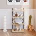 Estante com 4 Prateleiras Brooklyn Vermont e Preta 60 cm