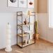 Estante com 4 Prateleiras Brooklyn Vermont e Preta 60 cm