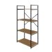 Estante com 4 Prateleiras Brooklyn Vermont e Preta 60 cm