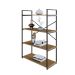 Estante com 4 Prateleiras Brooklyn Vermont e Preta 80 cm