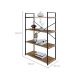 Estante com 4 Prateleiras Brooklyn Vermont e Preta 80 cm