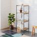 Estante com 4 Prateleiras Tub Mel e Preta 45 cm