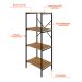 Estante com 4 Prateleiras Tub Mel e Preta 45 cm