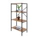 Estante com 4 Prateleiras Tub Mel e Preta 60 cm