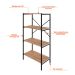 Estante com 4 Prateleiras Tub Mel e Preta 60 cm