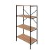 Estante com 4 Prateleiras Tub Mel e Preta 60 cm