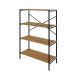Estante com 4 Prateleiras Tub Mel e Preta 80 cm