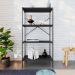 Estante com 4 Prateleiras Tub Preta 60 cm