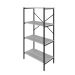 Estante com 4 Prateleiras Tub Snow e Preta 60 cm