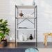 Estante com 4 Prateleiras Tub Snow e Preta 60 cm