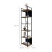 Estante com 4 Prateleiras e 2 Nichos Nicho Brooklyn Vermont e Preta 45 cm