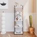 Estante com 5 Prateleiras Brooklyn Branca e Preta 45 cm
