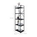 Estante com 5 Prateleiras Brooklyn Preta 45 cm