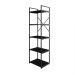 Estante com 5 Prateleiras Brooklyn Preta 45 cm