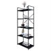 Estante com 5 Prateleiras Brooklyn Preta 60 cm