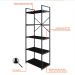 Estante com 5 Prateleiras Brooklyn Preta 60 cm