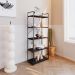 Estante com 5 Prateleiras Brooklyn Preta 60 cm